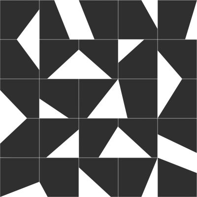 Estahome Fliesenmotiv Tapete II - 0,53 x 10,05 m - Schwarz / Weiß