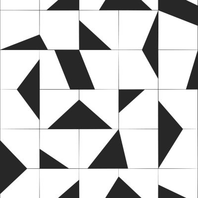 Estahome Fliesen Motiv Fototapete - 2 x 2,79 m - Schwarz / Weiß