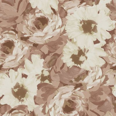 Estahome Vintage Blumen Fototapete – 1,5 x 2,79 m – Altrosa
