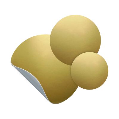 Groovy Magnets Kreis Magnetaufkleber – 3 Stück - Gold