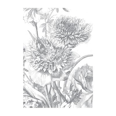 Kek Wallpaper Engraved Flowers 4 Sheets WP-330