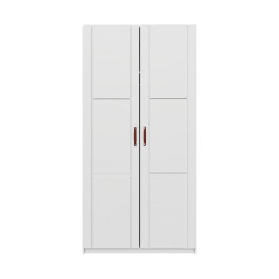 LIFETIME Kidsrooms Kleiderschrank mit 2 Türen - Weiß Lackiert