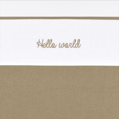 Meyco Hello World Babylaken - 75 x 100 cm - Taupe