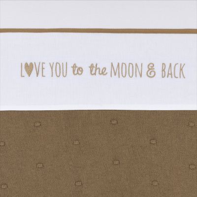 Meyco Bettlaken Love You To The Moon &amp; Back 100 x 150 cm
