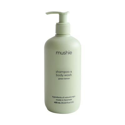 Mushie Baby Shampoo &amp; Body Wash - 400 ml - Green Lemon