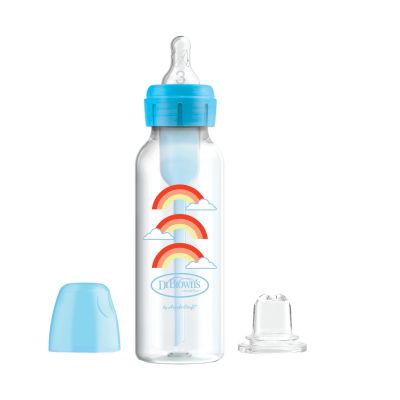 Dr. Brown’s Options+ Einsteigerpaket Flasche / Schnabel Schmal Blau 270 ml