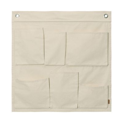 Ferm Living Canvas Wall Pocket Off-White