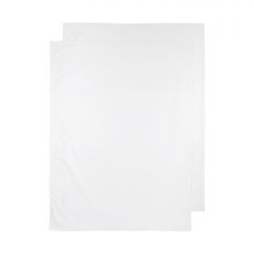 Meyco Uni Babylaken Weiß 75 x 100 cm 2 Stück