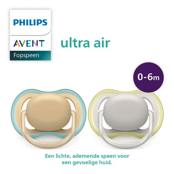 Avent Ultra Air Schnuller 0-6 Monate 2 Stück