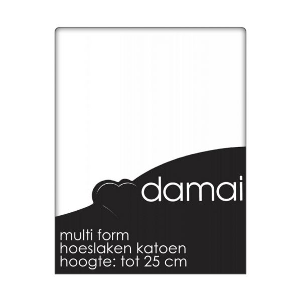 Damai Baumwoll-Spannbettlaken, Weiß, 140 x 190 / 200 / 210 cm
