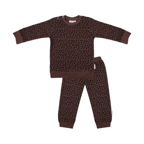Little Indians Waffle Leopard Pyjama 